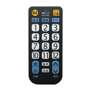 ミヨシ TV用簡単リモコン シンプルタイプ 23社対応 MCO MRC-01/BK