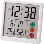 時計付デジタル温度湿度計 ニコピタ TH-112 WH-Z