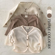 【KID】韓国風子供服　ベビー服　長袖シャツ　カーディガン　コード　日焼け止め　花柄シャツ