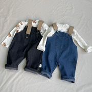 BAIS☆2025春新作 韓国風子供服ポケット付きデニムサロペット全2色