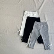 BAIS☆2025春新作 韓国風子供服リボン付きフリルレギンス全３色