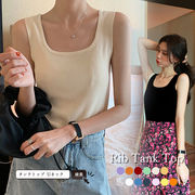 ノースリーブ ニットトップス