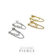 ▼MAGGIO▼2連フープチェーンステンレスピアス