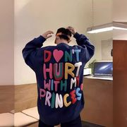 トップス スウェット クルーネック トレーナー プリント ラウンドネック メンズ