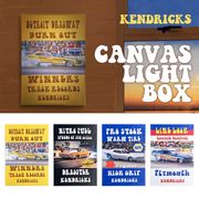 70's レトロ ヴィンテージ LED内蔵 CANVAS LIGHT BOX キャンバスライト 壁掛け KENDRICKS