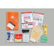 車検証ポケット付き車載避難キット SHK-46G  防災グッズ 車載用防災セット 簡易トイレ 脱出ハンマー