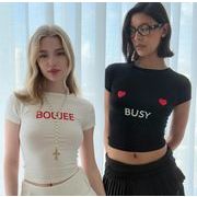 トップス  Tシャツ 半袖 ショート スリム ブラウス