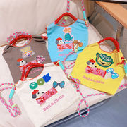 エコバッグ　カラフルマーケットバッグ　ハンドバッグ　韓国バッグ