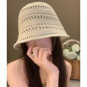 春夏新作 レディース 紫外線対策 日焼け止め ニット帽 ハット バケットハット 日除け帽子 男女兼用