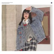 メンズファッション デニム ジャケット 男女兼用 ストリート系 アウター  春秋 2025新作★