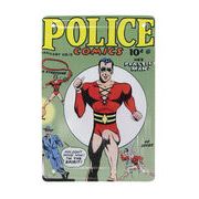 アメコミ メタルポストカード POLICE COMICS　レター/手紙/ハガキ/贈り物