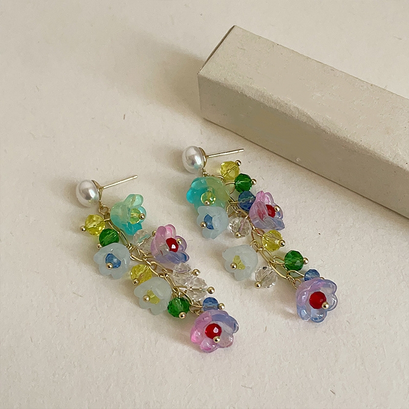 シグネチャー アンド ハート レインボー ビーズ フープ ピアス シグネチャー アンド ハート レインボー ビーズ フープ ピアス