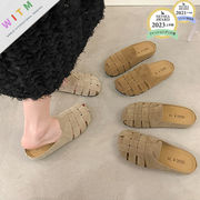 2025夏新作 PU サンダル スリッパ レディースシューズ ビーチサンダル 滑り止め 美脚