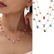 サージカルステンレスネックレス　アクセサリー　金属アレルギー対応　ファッション　18kコーティング