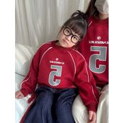 【2025新作】子供服 韓国風子供服 ベビー服 可愛い  親子服  裹起毛 パーカー 90-150cm 2色