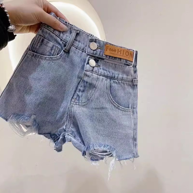 夏新作 デニムパンツ 女の子 ジーパン  半ズボン ボトムス  子供服 90~150cm