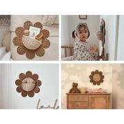 素敵なデザイン 北欧風 太陽の花壁掛けかご 省スペース収納 鍵 小物整理 バスルーム&子供部屋