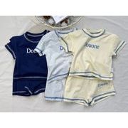 【2点セット】2025春夏新作 子供服  ベビー服  アパレル    半袖  tシャツ +ショットパンツ  男女兼用