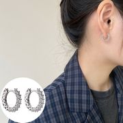 ダイヤ連ピアス カーブ キャッチレス バックレス S925 シルバーアクセサリー アレルギー対応 おしゃれ 上品