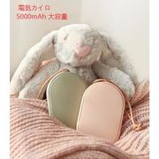 電気カイロ 5000mAh 大容量 充電式カイロ カイロ 充電式 ハンドウォーマー 電子カイロType-C入力 USB出力