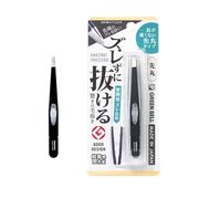 グリーンベル 　ズレずに抜ける驚きの毛抜き　先丸（ブラック）　GT-234