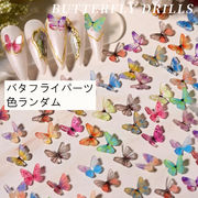 プラパーツ 小さな 立体 バタフライ ネイルサイズ 蝶々 ちょうちょ ネイルパーツ レジン デコパーツ 手芸