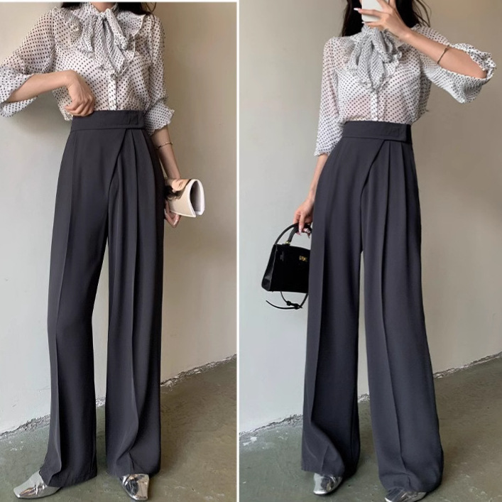 2026年春夏新作 パンツ レディース ワイドパンツ ロングパンツ ボトムス ハイウエスト カジュアル