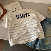 子供オーバーサイズTシャツ フルプリント