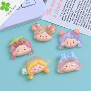 女の子 アクセサリーパーツ 手芸 デコパーツ 髪飾り ハンドメイド 貼り付けパーツ 可愛い DIY