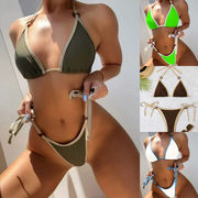 人気新作 三角ビキニ 水着 bikini レディース セパレート水着 ビキニ 2点セット 大人可愛い