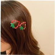 可愛い  いちごヘアピン 髪飾り 子供ヘアピン いちごの雑貨  いちごのヘアクリップ  女性ヘアアクセサリー