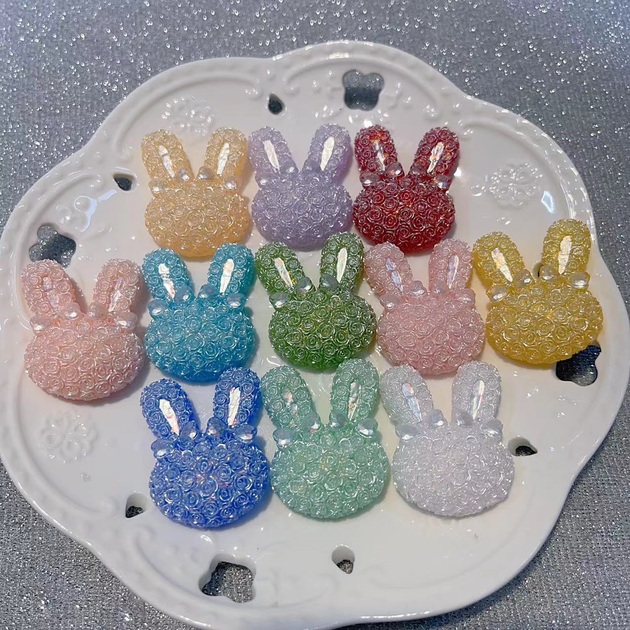 夜光 デコパーツ 樹脂 DIY素材 貼り付けパーツ デコ素材 バッグ手芸材料 アクセサリーパーツ
