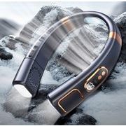 2025年新品　超人気携帯首かけ扇風機 充電式　小型ファン   5段風量 熱中症対策