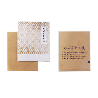 (低額ノベルティ)あぶらとり紙 10枚(ラベル入)B (72001)