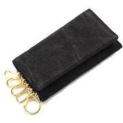 RED　CROW　本エレファント　象革　日本製　男女兼用　5連キーフック　キーケースウォレット　EKC-1　BK