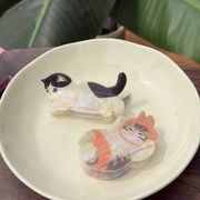 ヘアクリップ　猫クリップ　デイリー　韓国アクセ