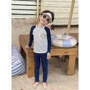 【速乾】男児 水着 トップス+ボトム セット 通気性良い 保育園プール用 90-140cm