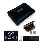 全2色 PESCAROLO ペスカロロ リアルレザー2つ折り 名刺入れ カードケース 本革