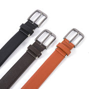 牛革メンズベルト【105cmまで可能】長さ調整可能　シンプルデザイン