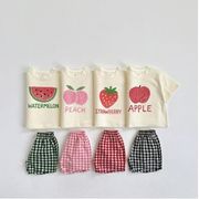 2025夏新作 韓国子供服 子供服 ベビー服  キッズ服 夏服 トップス+ズボン 2点セット 80~130CM 4色