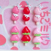 フルーツ飴 水飴 いちご 苺 ストラベリー うさぎ 樹脂パーツ デコパーツ DIYパーツ 手芸 ハンドメイド