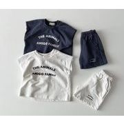 【2点セット】2025春夏新作 子供服  ベビー服  アパレル   半袖  tシャツ+ショットパンツ   男女兼用