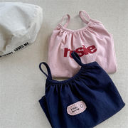 2025 夏新作 女の子 韓国版 袖なし  キャミソール  チョッキ 上着 夏服 トップス 子供服  80~130cm