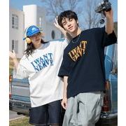2025新作  トップス   ラウンドネック  半袖Tシャツ   ストリート系  夏服  男女兼用