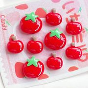 りんご トマト 真っ赤 果物 樹脂パーツ デコパーツ DIYパーツ 手芸 ハンドメイド ドールハウス