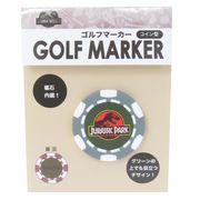 【アウトドアグッズ】ジュラシックパーク ゴルフマーカー コイン型 ジュラシックコインマーカー