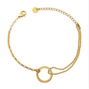 上品ブレスレット デザインアクセサリー 存在感 ステンレス チェーン 男女兼用ブレスレット ★ 2025.6.16