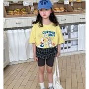 2025夏新作 韓国子供服 女の子半袖Tシャツ  通学 お出かけ   夏服 子供服  80-150cm