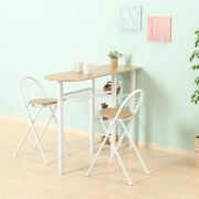 カウンターテーブルチェアセット3点WH 95246