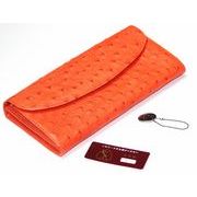 RED　CROW　本オーストリッチ　セパレート型　日本製　JRA認定　被せモデル　ロングウォレット　OST-LLW